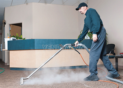 Máy giặt thảm hơi nước nóng giúp diệt khuẩn trên thảm trải sàn