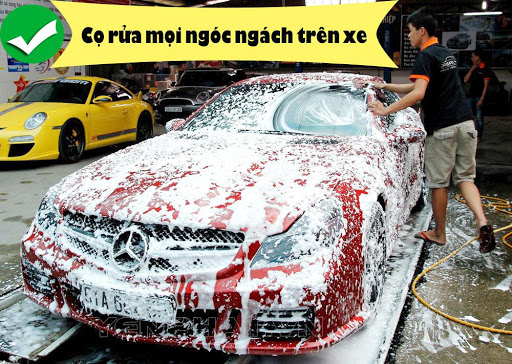 Làm sạch xe với dung dịch tẩy rửa Waxco