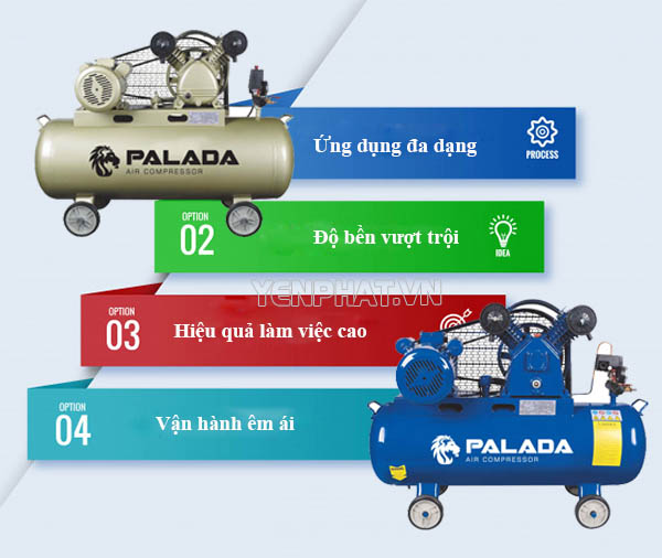 Những ưu điểm nổi bật của máy nén khí Palada