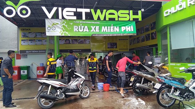 Chuỗi cửa hàng rửa xe thông minh Vietwash 