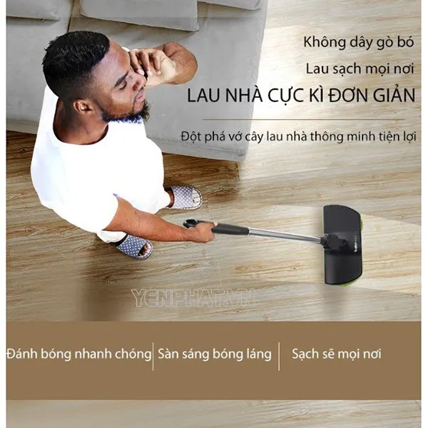 cây lau nhà thông minh bằng điện