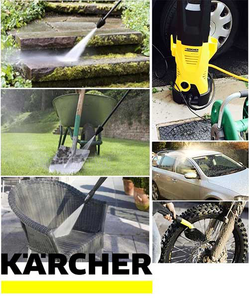 Thương hiệu máy xịt rửa xe Karcher được ứng dụng phổ biến trong các công việc