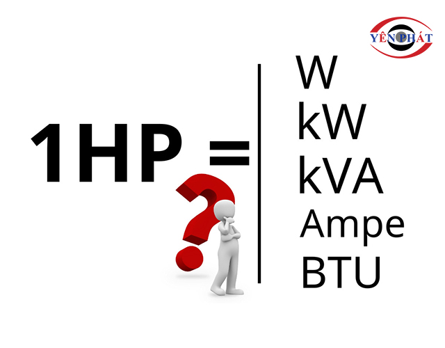 1Hp bằng bao nhiêu W, kW, BTU, kW lạnh là Chuẩn Nhất?