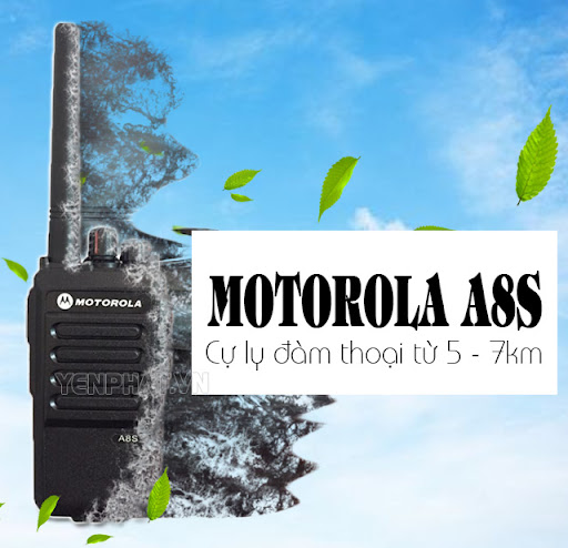 Bộ đàm 10W cầm tay Motorola A8S | Điện Máy Yên Phát