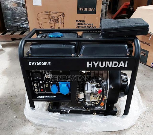 Máy phát điện 5KW chạy dầu - Hyundai DHY6000LE