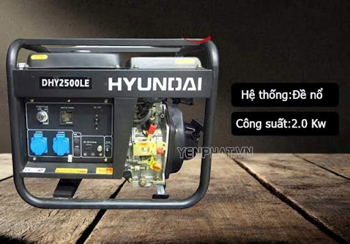 Máy phát điện chạy dầu 2KW - Hyundai DHY2500LE