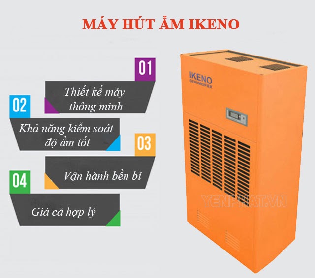 máy hút ẩm không khí Ikeno - Điện Máy Yên Phát