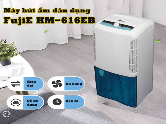 máy hút ẩm dân dụng fujie hm-616eb | Điện Máy Yên Phát