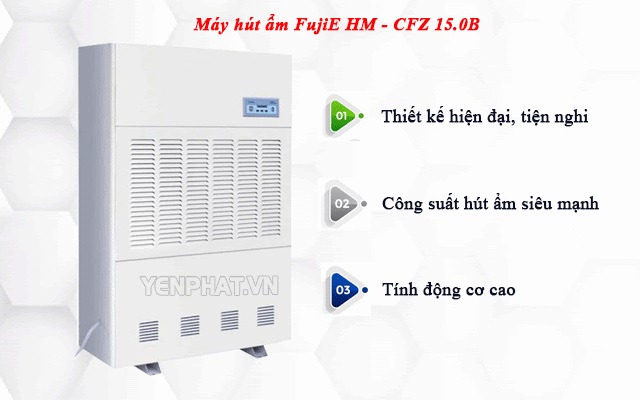 máy hút ẩm không khí fujie hm cfz 15b | Điện Máy Yên Phát