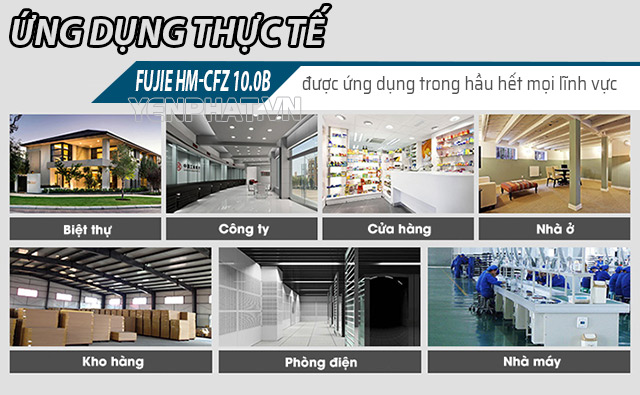 ứng dụng máy hút ẩm công nghiệp FujiE HM-CFZ 10B | Điện Máy Yên Phát