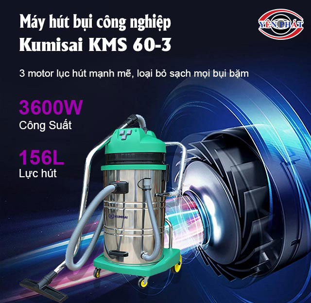 máy hút bụi công nghiệp Kumisai KMS 60-3