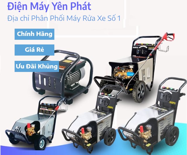 Điện Máy Yên Phát chuyên phân phối máy rửa xe uy tín
