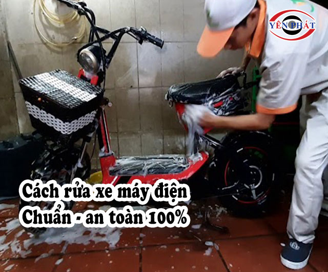 cách rửa xe máy điện an toàn