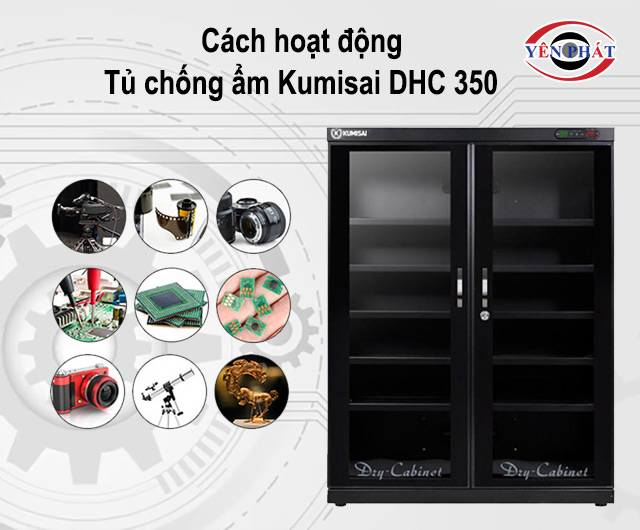 cách hoạt động của Tủ chống ẩm Kumisai DHC 350