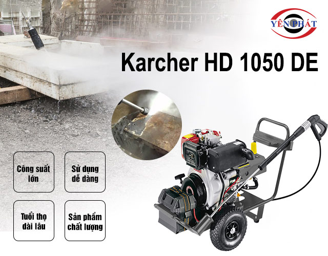 ưu điểm của Máy bơm rửa xe Karcher HD 1050 DE