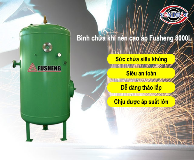 ưu điểm của Bình chứa khí nén Fusheng 8000L