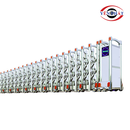 Cổng xếp điện inox TC-J8913