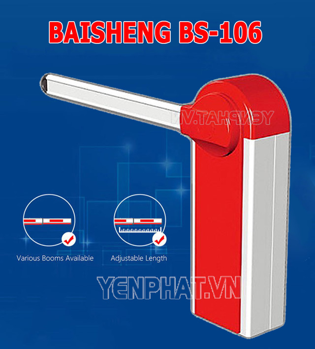 Barie tự động Baisheng BS-106 Series - Hỗ trợ kiểm soát phương tiện ra vào dễ dàng