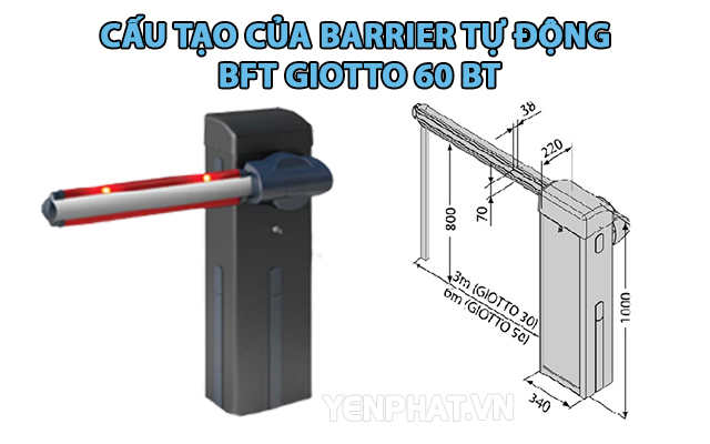 Mua barrier tự động BFT GIOTTO 60 BT