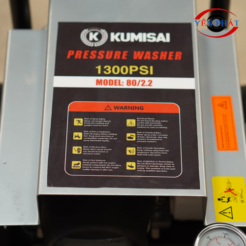 Máy bơm rửa xe công nghiệp Kumisai 80/2.2