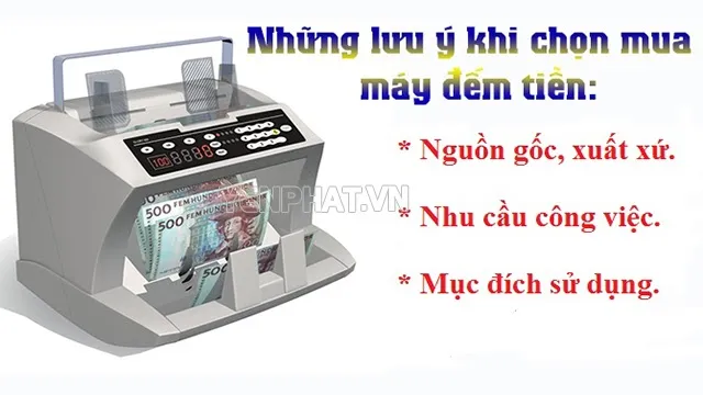 lưu ý khi chọn mua máy đếm tiền ngân hàng