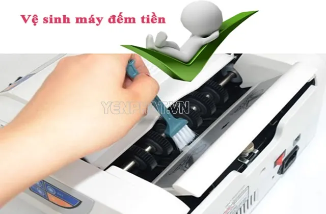 vệ sinh máy đếm tiền mini