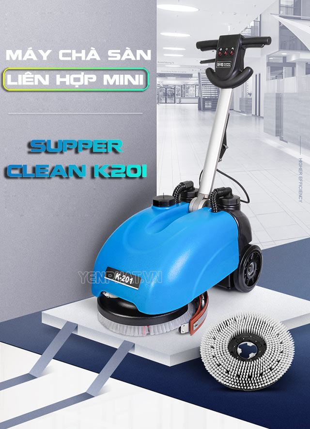 Máy chà sàn liên hợp mini Supper Clean K201