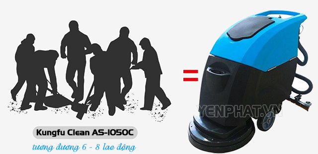Cấu tạo của máy chà sàn liên hợp Kungfu Clean AS-1050C