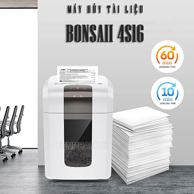 Máy hủy tài liệu Bonsaii 4S16