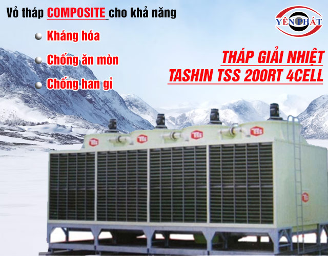 Tháp giải nhiệt công nghiệp Tashin TSS 200RT 4Cell bền bỉ