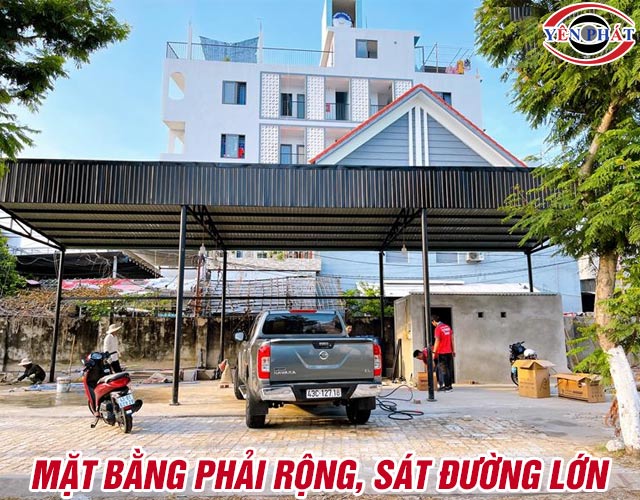 Chọn mặt bằng lắp đặt trạm rửa xe