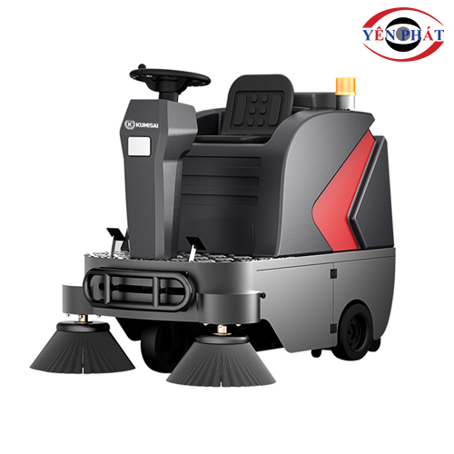 Xe quét rác công nghiệp ngồi lái Kumisai KMS GS1