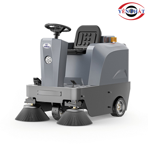 Xe quét rác công nghiệp ngồi lái Kumisai KMS S4