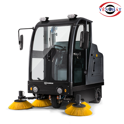 Xe quét rác công nghiệp ngồi lái Kumisai KMS - S10