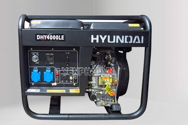 máy phát điện công nghiệp chạy dầu Diesel Hyundai DHY 4000LE