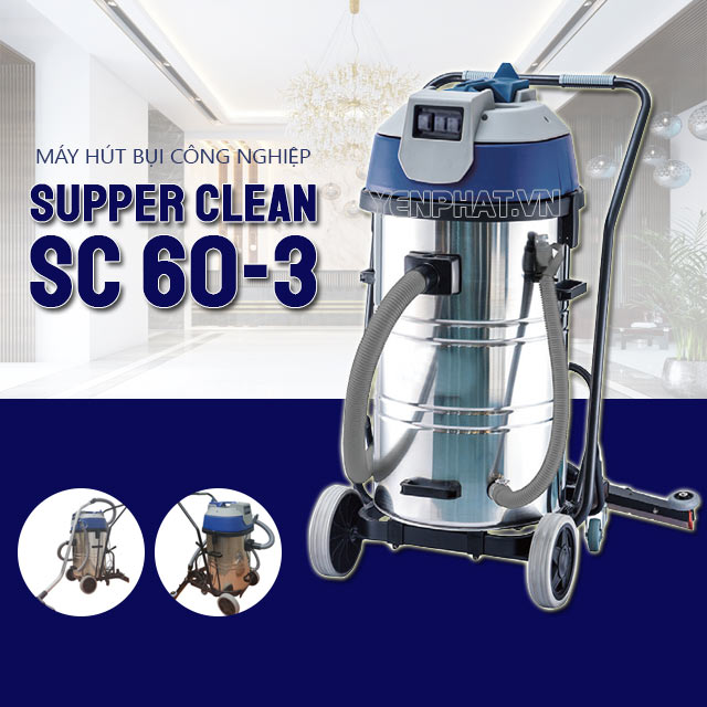 máy hút bụi công nghiệp Supper Clean SC 60-3