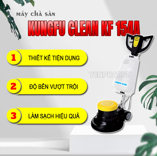 Máy chà sàn - giặt thảm Kungfu Clean KF 154A