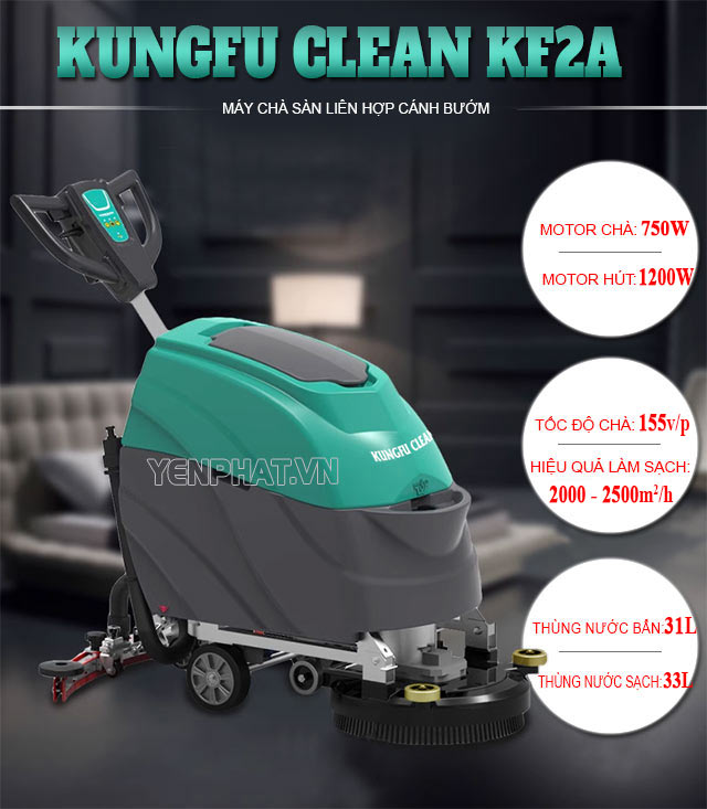 Máy chà sàn liên hợp Kungfu Clean KF2A