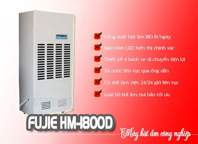 máy hút ẩm Fujie HM-1800D