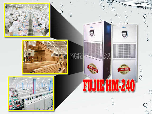 ứng dụng máy hút ẩm công nghiệp FujiE HM-240