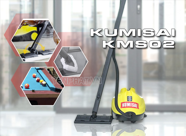 Kumisai KMS02 nâng cao hiệu quả vệ sinh cho các bề mặt nhờ hơi nước nóng đến 100 độ