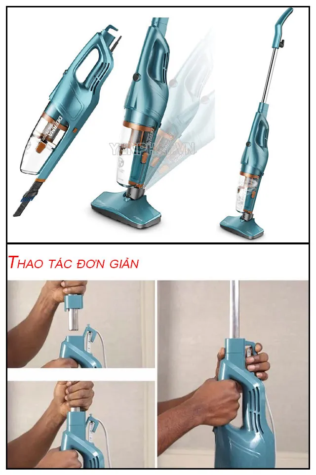 máy hút bụi mini cầm tay deerma