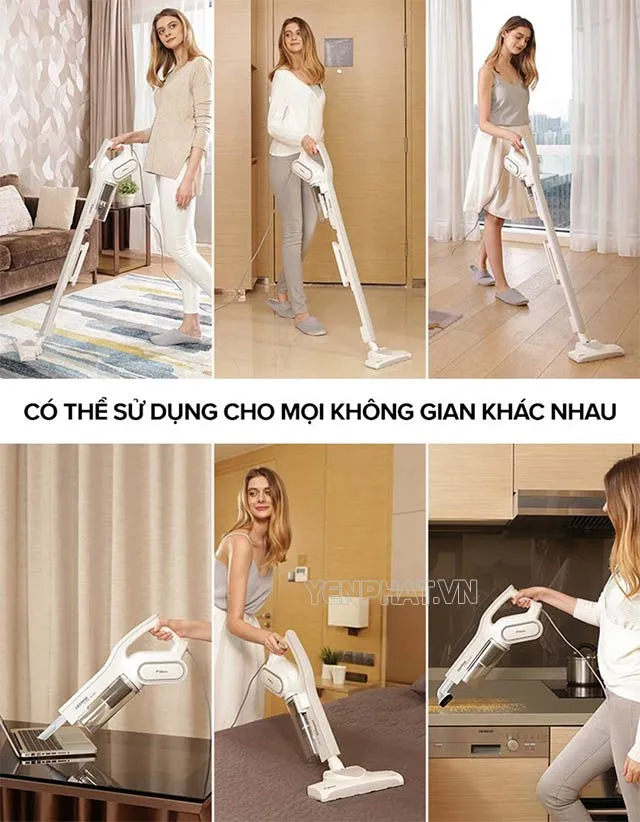review máy hút bụi cầm tay deerma