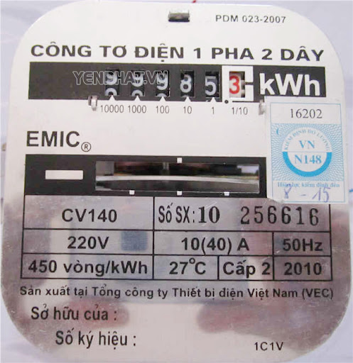 công tơ điện 1 pha
