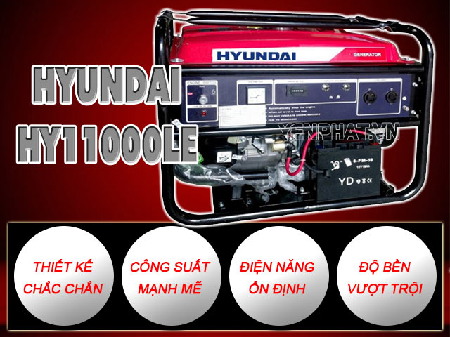 Ưu điểm nổi bật của Hyundai HY11000LE