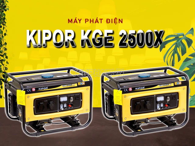 Kipor KGE 2500X tiện dụng, bền bỉ