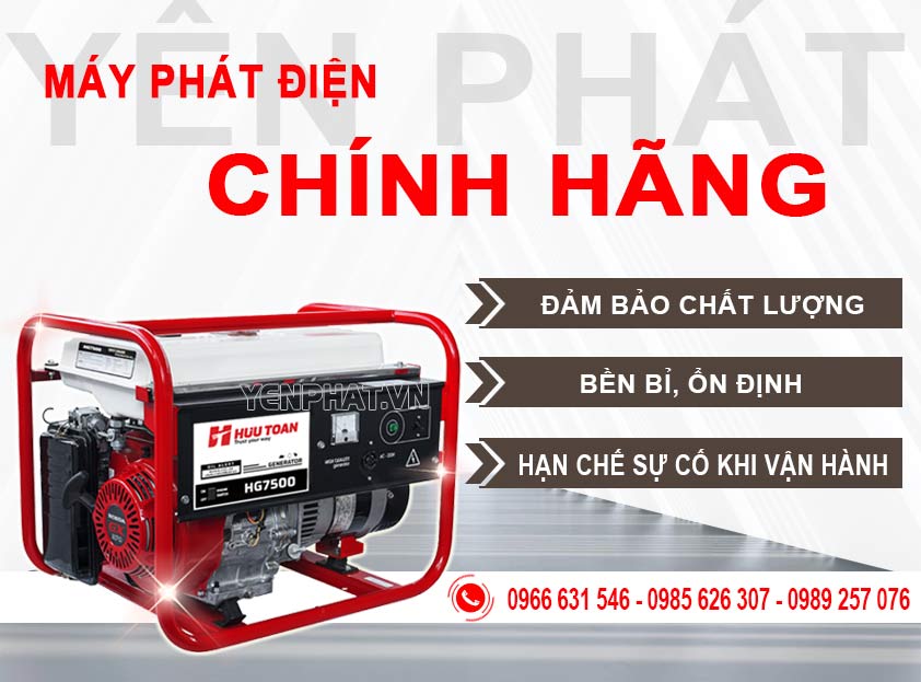 Chọn mua máy phát điện Honda HG7500 chính hãng tại Yên Phát