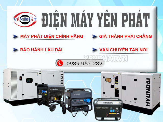 Yên Phát là địa chỉ phân phối máy phát điện uy tín tại Việt Nam