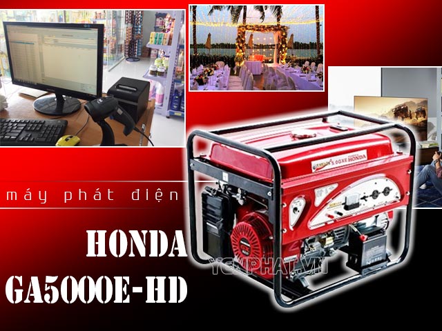Máy phát điện Honda GA5000E-HD được ứng dụng rộng rãi