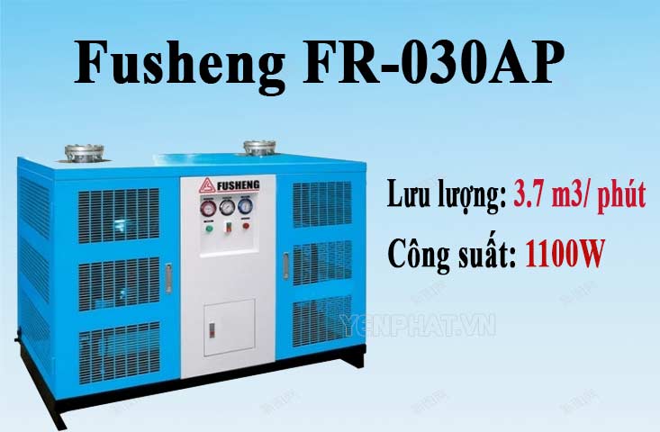 Fusheng FR-030AP được hãng trang bị mức lưu lượng khí nén đạt 3.7 m3/ phút